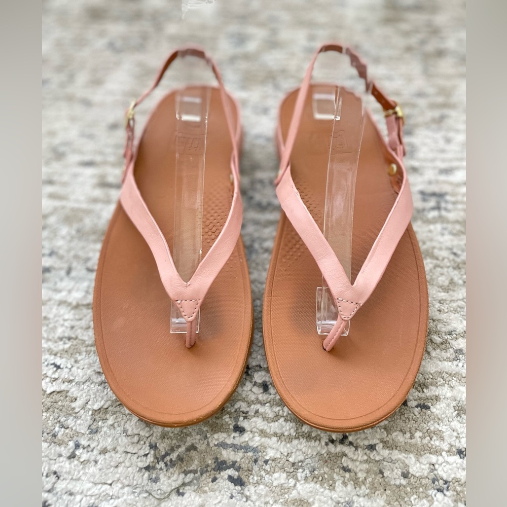 FitFlop Pink and Brown Slingback Sandals